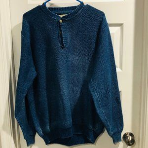 L.L. Bean Vintage Blue Sweater Large Long